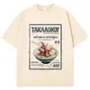 Camiseta Gráfica Divertida Polvo Bêbado Osaka Dotonbori Lavagem Vintage Japão Harajuku Manga Curta Unissex Algodão