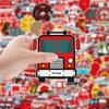 100 pegatinas de grafiti de bombero nuevas, pegatinas decorativas para patineta, equipaje, impermeables, creativas, de dibujos animados para niños