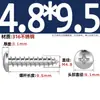 Tornillos Autorroscantes de Acero Inoxidable 316, Cabeza Redonda Ranurada, Tornillos para Madera de Cabeza Plana Extendida Yb845M2M3M4M5M6