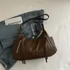 Bolsa de Axila de Grande Capacidade para Mulheres 2025 Nova Moda Bolsa Transversal Feminina Textura Moderna Bolsa Tote de Ombro para Trabalho Tendência