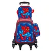 Nueva Lindo Carrito Escolar para Estudiantes de Primaria Grados 3~6 Set de Tres Piezas de Dibujos Animados Mochila Escolar de Dos Ruedas Seis Ruedas para Niños Lista para la Venta