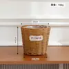 Vasos de Flores Cônicos de Plástico Tecido Transfronteiriços, Cestas de Flores Tecidas à Mão com Aparência de Rattan, Cestas Decorativas de Plantas Verdes para Mesa, Vasos de Jardinagem