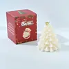 Caja de Regalo de Vela de Pino para Aromaterapia de Árbol de Navidad Creativa Hecha a Mano Fragancia Regalo Adornos Decoración Navideña Regalar