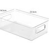 Caja Transparente de Almacenamiento para Refrigerador de PET Caja de Escritorio Caja para Libros Canasta de Almacenamiento para el Hogar Apilable para Alimentos