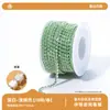 Qiaoqiao Nova Cor Corrente de Garra Proteína Mocha Rolo Completo 2mm Corrente de Strass Galvanizada Intensa Corrente DIY para Bagagem Acessórios de Vestuário