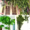 Planta Verde Simulada Planta de Hoja de Mango Paisaje de Pared Interior Centro Comercial Boda Decoración de Flores Artificiales Accesorios Ramas y Hojas Simuladas Paisajismo