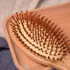 Peine Masajeador con Airbag Peine Masajeador de Madera de Bambú Peine de Regla Ancha Peine Masajeador de Madera