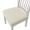 Funda universal para silla para todas las estaciones, color liso, estilo nuevo simple, funda de cojín para taburete engrosada, elástica, adecuada para uso en restaurantes y hogares