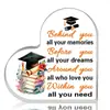 Novos Enfeites Acrílicos Transfronteiriços para a Temporada de Formatura, Expositores Decorativos de Parabéns para Amigos, Colegas de Classe e Colegas de Quarto