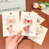 Pinzas para el Cabello de Seta Cuadros Lindas de Dibujos Animados para Niños de 3-6 Años, Pinzas para el Cabello No Dañinas, Accesorios para el Cabello Infantiles, Pasadores para Niñas
