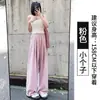 Calça feminina de verão fina de seda gelada, perna larga, cintura alta, com caimento, solta, corte reto, casual, texturizada, ideal para baixinhas, calça macia e fofa