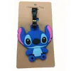 Etiqueta de equipaje de Stitch de orejas grandes y lindo de Star Baby, etiqueta con logo de equipaje de goma suave de PVC, colgante para tablero, colgante de embarque