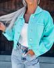 23 primavera e verão novo Amazon transfronteiriço Europa e Estados Unidos comércio exterior casual moda casaco jeans com furos e franjas feminino 3251