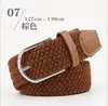 Cinturón Tejido de Lona para Hombres, Estudiantes, Mujeres, Cinturón Trendy para Pantalones, Elástico Elástico Casual Estilo Coreano Personalizado Cinturón Trendy para Jóvenes