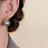 Pendientes de perlas exquisitos clásicos retro franceses, ligeros, de lujo, de moda, de gran sentido, pendientes únicos, joyería sencilla