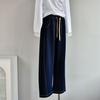 [Pantalones de pierna ancha de mezclilla] primavera mujer nuevo tannin Color mezclilla contraste pierna ancha casual pantalones niños