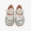 Sapatos de princesa de cristal para menina primavera e outono novo estilo crianças pequenas e médias sola macia sapatos de couro moda sola plana 2 a 5 anos sapatos de um só cor sapatos de couro