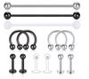 Amazon EBAY Conjunto de 13 Peças Piercing Jóias Piercing Nariz Anel Nariz Unha Lábio Nove Tesouros Ouro Long Rod Industrial Brincos