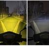 Faros LED de venta directa transfronteriza, focos para motocicleta, tres cuentas, luz doble blanca y amarilla, 24W, faros impermeables de alto brillo