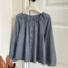 Camisa de Seda de Gelo Estilo Retro Francês para Férias 2026 para Mulheres, Peça de Roupa Externa de Manga Lanterna de Verão, Cardigan Top de Tamanho Grande para Ar Condicionado, Versátil