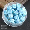 Cor vibrante miçangas feitas à mão miçangas soltas cerâmica queijo quadrado pulseira acessórios furo reto miçangas de cerâmica joias diy