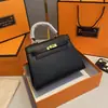 Bolsa Kelly Colorida Mais Vendida no Aliexpress, Bolsa de Mão Feminina Moda Europeia e Americana, Bolsa de Ombro Único Transversal de Alto Padrão para Mulheres