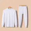 Conjunto de ropa interior térmica de otoño para hombre de la marca Source, algodón puro, fino, cálido, cuello redondo, talla grande, para mediana edad y mayores, venta al por mayor y entrega directa