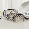 Bolsa de Maquiagem de Rede Estilo Ins Super Popular Bolsa de Maquiagem Portátil Feminina Malha de Amor Boca de Maquiagem Envelope Vermelho Armazenamento de Cosméticos