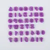 40 Piezas Moldes Alfanuméricos de Plástico para Galletas, Símbolos Moldes Estampadores para Decoración de Pasteles de Fondant, Herramientas DIY, Creativos