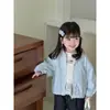 Abrigo para Niñas Primavera Nuevo Estilo Coreano Lazo Encaje Lindo Abrigo Bebé Primavera y Otoño Ropa Exterior Ropa Infantil