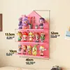 Estante creativo de pared con forma de casa para decoración de pared de dormitorio y sala de estar, estante de almacenamiento decorativo de varias capas, organizador de escritorio