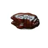 Peça de Mão Esculpida em Madeira Maciça Natural de Casco de Porco, Ornamento Criativo de Casco de Porco Pega-Dinheiro, Decoração de Ano Novo para Mesa