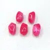 Contas Irregulares em Formato de Pedra Bicolores 12x20mm com Pequenos Furos, Novos Acessórios Estilo Chinês, Acrílico