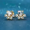 Brincos de pegadas de coração de pêssego branco AliExpress transfronteiriços garras pequenas joias da moda Aobao atacado
