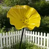 Nuevo Producto Estaca de Metal Hecha a Mano para Jardín Flor de Metal Comedero para Pájaros de Jardín