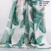 Tela de gasa georgette estampada 75D estilo bohemio para puesto de arena vestido de verano con falda amplia vestido maxi súper etéreo