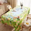Mantel Tridimensional 3D, Impermeable, Resistente al Aceite, Lavable, Mantel Rectangular para Mesa de Comedor, Lujo Ligero, Estilo Pintura al Óleo de Gama Alta Mantel para Mesa de Café