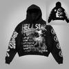 Nueva sudadera con capucha con estampado de garra solitaria juvenil HELL STAR de Cross-border con estampado de National Tide Treasure Boy