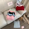 Bandolera Deportiva de Color Contrastante para Mujer Verano 2025 Versátil Sexy Look Adelgazante Top Interior sin Mangas para Fondo