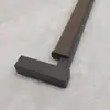 Barra colgante combinada en forma de U de alta gama italiana, armario de cuero tejido, ropa interior, montado en el techo, colgante e instalación vertical