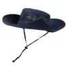 Sombrero de Senderismo para Exteriores Color Camello Secado Rápido Visera Sombrero de Pescador para Hombres y Mujeres con Ala Ancha Sombrero de Sol para Senderismo Sombrero de Sol Anti-UV