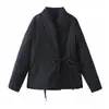 Estilo Europeu AliExpress Mais Vendido Moda Tendência Versátil Três Cores Dupla Face Estilo Kimono Casual Algodão Jaqueta Roupa Exterior