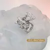 Ins Grampo de Metal Estilo Frio Disco de Cabelo Headwear para Cabeça Clipe de Chifre Alto Clipe de Tamanho Pequeno Clipe de Tubarão de Verão para Cabeça Feminina