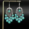 Pendientes de Pavo Real para Minorías Étnicas, Regalos Retro de Plata Miao Estilo Étnico, Accesorios de Pendientes Vintage de Imitación Plata