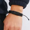 Pulsera cruzada europea y americana nueva estilo retro pulsera de cuero de vaca tejida a mano pulsera de cuero de tracción creativa joyería
