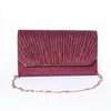Bolso de Mano de Noche con Brillo Incrustado de Diamantes Europeo y Americano, Bolso de Mano de Color Sólido para Mujer, Elegante Bolso Cuadrado, Bolso de Noche de Hombro Cruzado