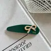 Clip para Bebé Práctico Clip Lateral para el Cabello Triángulo Gota de Agua Clip para el Cabello Acetato Coreano Colorido Girly Bloqueo de Color Lazo Nuevo