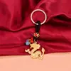 Latón Dragón Dragón Cuatro Estaciones Dragón Tridimensional Marca Dragón Llavero Colgante Regalo Pequeño Colgante de Dragón Seguridad Alimentaria Regalo Pequeño