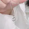 Amor à Primeira Vista Feminina Ins Simples Nicho Corrente para Clavícula Mobius