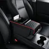 Almofada para Caixa de Apoio de Braço de Carro, Almofada Elevatória, Bolsa de Armazenamento de Lenços para Carro, Porta-Copo, Bolsa de Armazenamento Multifuncional, Armazenamento Quatro em Um
